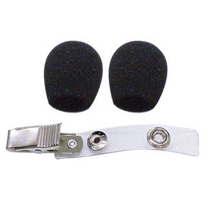 Shure Plopkap en dasclip voor WH10/20/30 zwart (2 stuks)