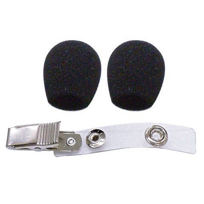 Shure Plopkap en dasclip voor WH10/20/30 zwart (2 stuks) Plopkap en dasclip voor WH10/20/30 zwart (2 stuks)
