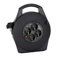 3 Star CD 10 PWR kabelhaspel met 10m stroomkabel + 4x Schuko