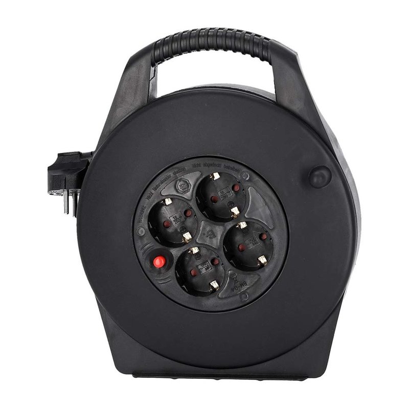 3 Star CD 10 PWR kabelhaspel met 10m stroomkabel + 4x Schuko