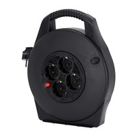 3 Star CD 10 PWR kabelhaspel met 10m stroomkabel + 4x Schuko