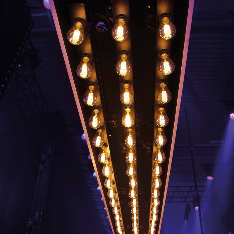 Edison Bar E6 DMX LED-dimmer met 6 x E27-fitting