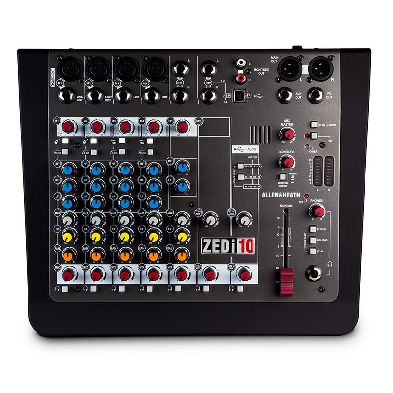 ZEDi-10 analoge mixer met 4x4 USB