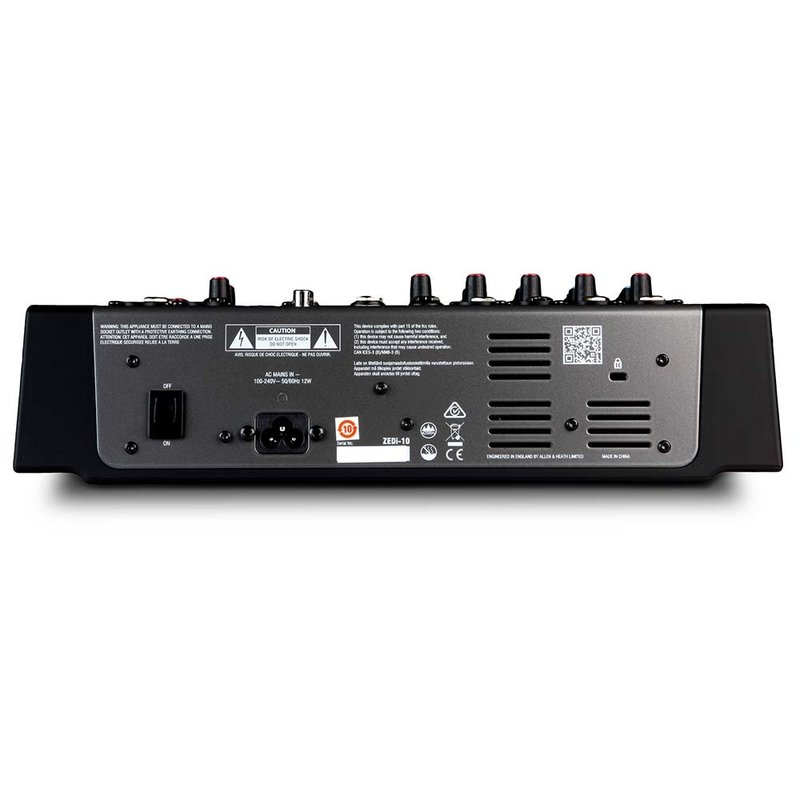 ZEDi-10 analoge mixer met 4x4 USB