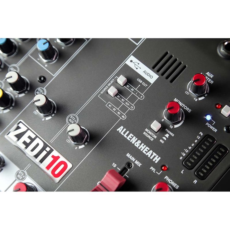 ZEDi-10 analoge mixer met 4x4 USB