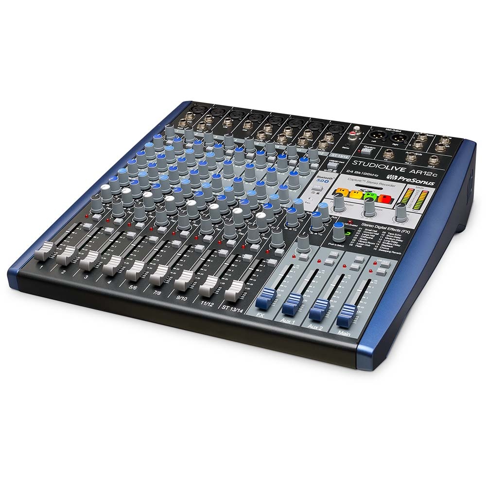 PreSonus StudioLive AR12c analoge mixer met 14x4 USB audio interface afbeelding