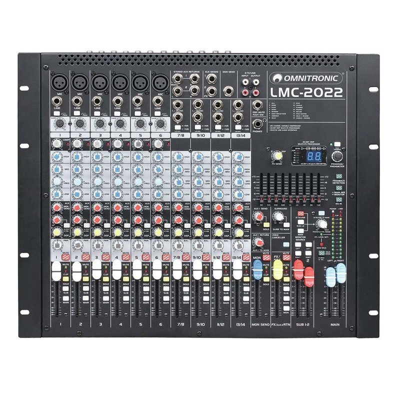 Omnitronic LMC-2022FX USB mengpaneel met audio-interface LMC-2022FX USB mengpaneel met audio-interface