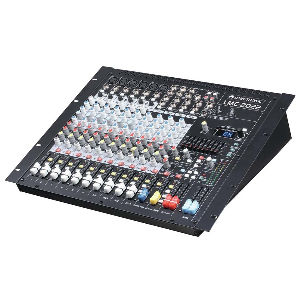 Omnitronic LMC-2022FX USB mengpaneel met audio interface afbeelding