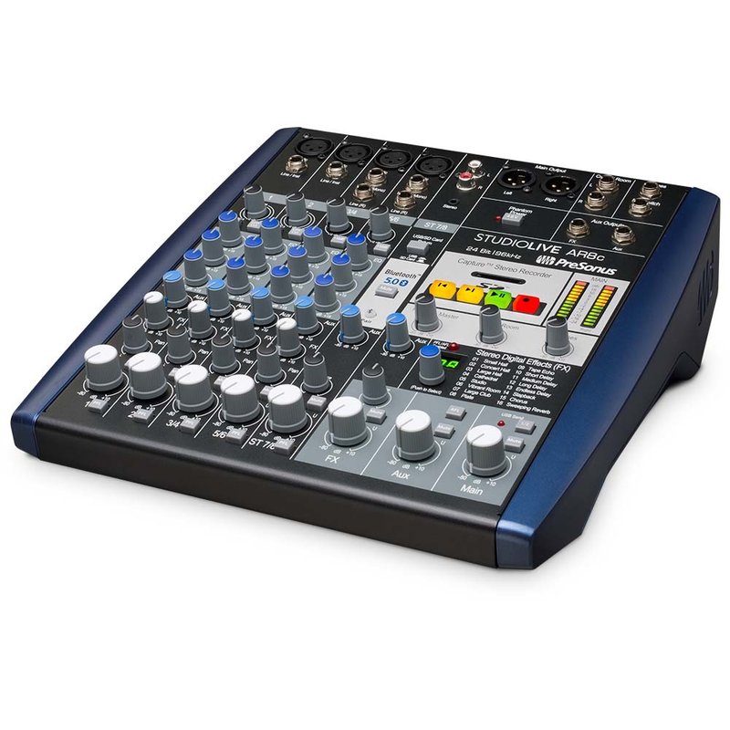 PreSonus StudioLive AR8c analoge mixer met 8x4 USB audio interface StudioLive AR8c analoge mixer met 8x4 USB audio interface