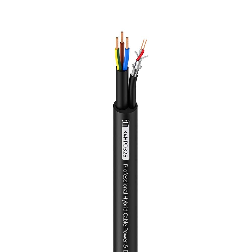 Adam Hall 4 Star HPD 325 stroom & DMX combikabel 3x2,5mm & 2x0,22mm p/m afbeelding