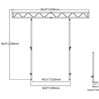 Accu-Stand Pro Event IBeam ST truss voor Pro Event Table Pro Event IBeam ST truss voor Pro Event Table