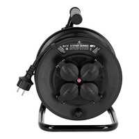 Adam Hall 3 Star CD 25 PWR kabelhaspel met 25m stroomkabel + 4x Schuko 3 Star CD 25 PWR kabelhaspel met 25m stroomkabel + 4x Schuko