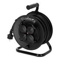 Adam Hall 3 Star CD 25 PWR kabelhaspel met 25m stroomkabel + 4x Schuko 3 Star CD 25 PWR kabelhaspel met 25m stroomkabel + 4x Schuko