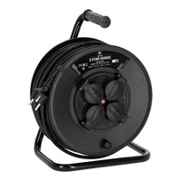 Adam Hall 3 Star CD 50 PWR kabelhaspel met 50m stroomkabel + 4x Schuko 3 Star CD 50 PWR kabelhaspel met 50m stroomkabel + 4x Schuko