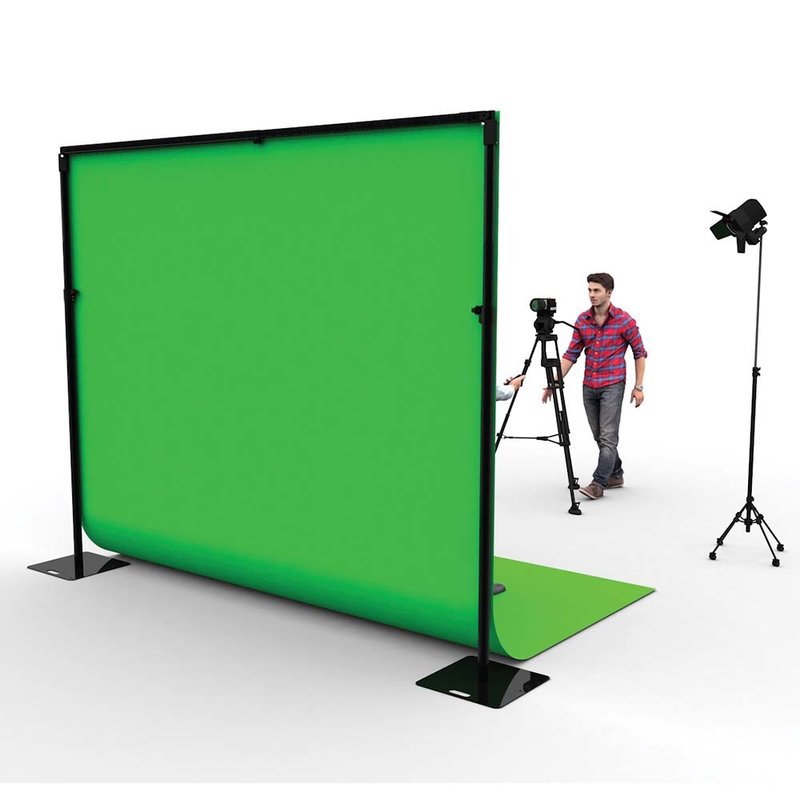 Pipe and drape Chromakey green screen 300x290cm