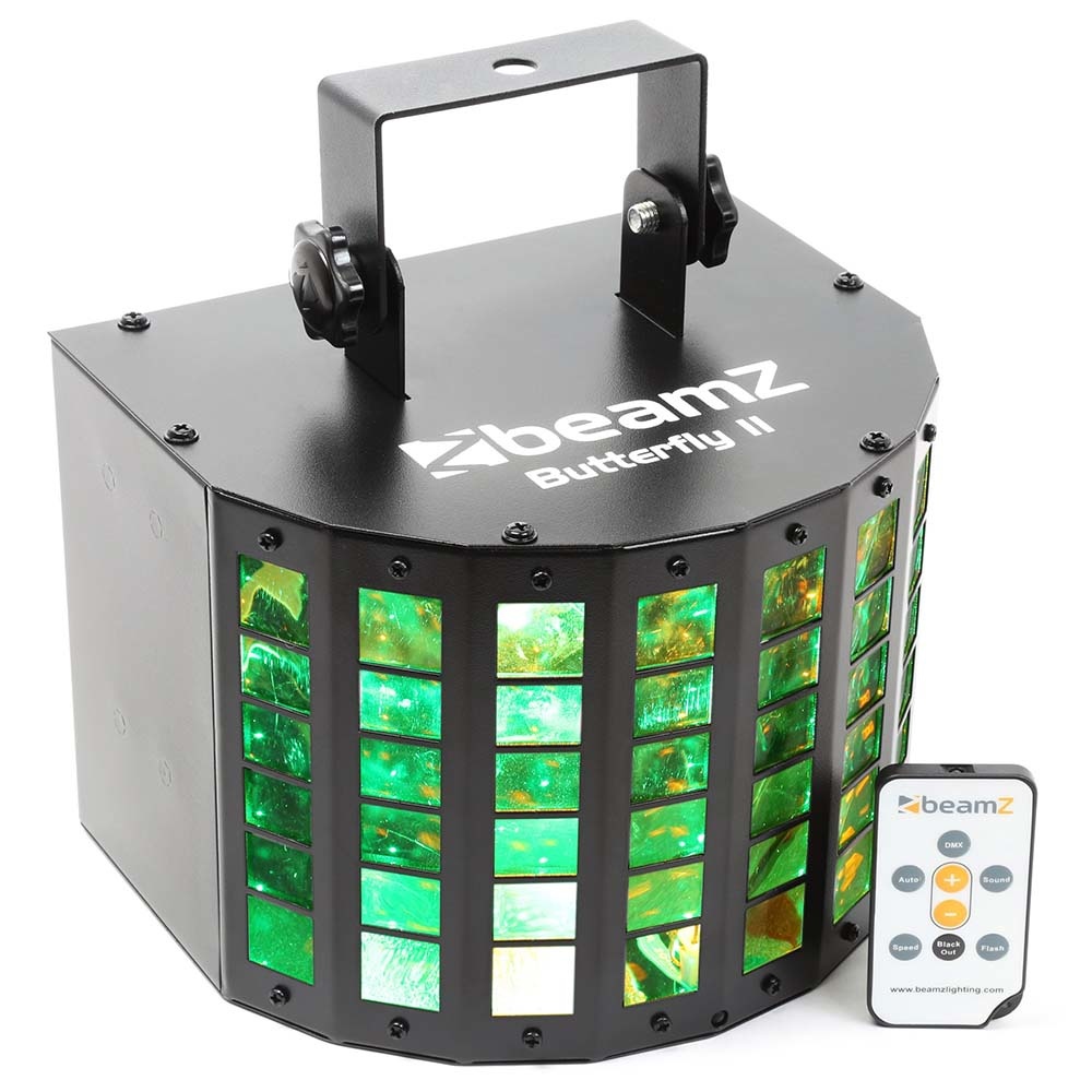 BeamZ Butterfly II mini LED derby RGBAWP afbeelding