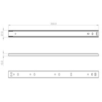 87364 ladegeleider 2/3 uitschuifbaar 350-590mm (2 stuks)