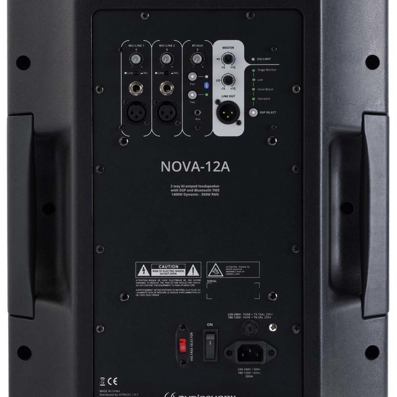 Audiophony NOVA-12A actieve speaker met BT TWS 12 inch NOVA-12A actieve speaker met BT TWS 12 inch