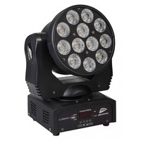 Clubwash 2 wash LED moving head 12x 12W RGBWAUV