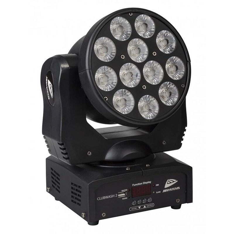 Clubwash 2 wash LED moving head 12x 12W RGBWAUV