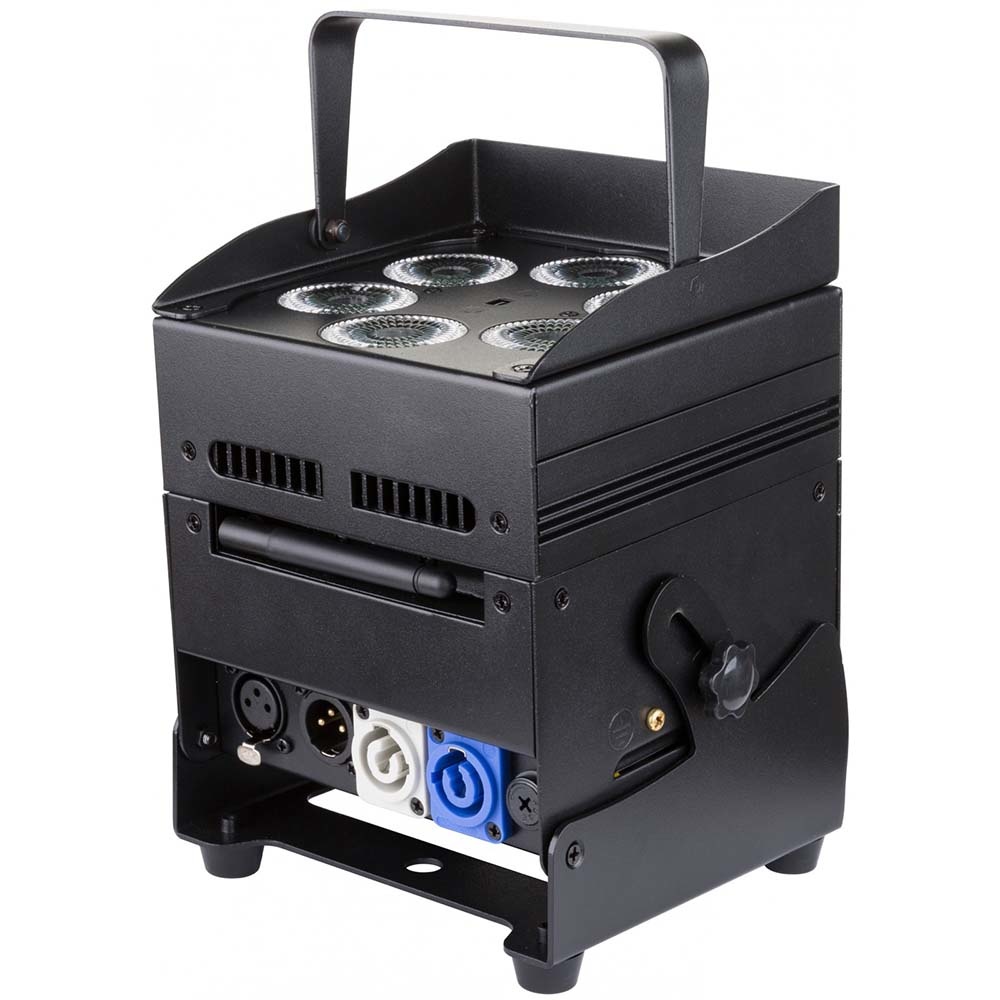 JB Systems Accu Color-Black verticale LED-par 6x 10W RGBWA afbeelding