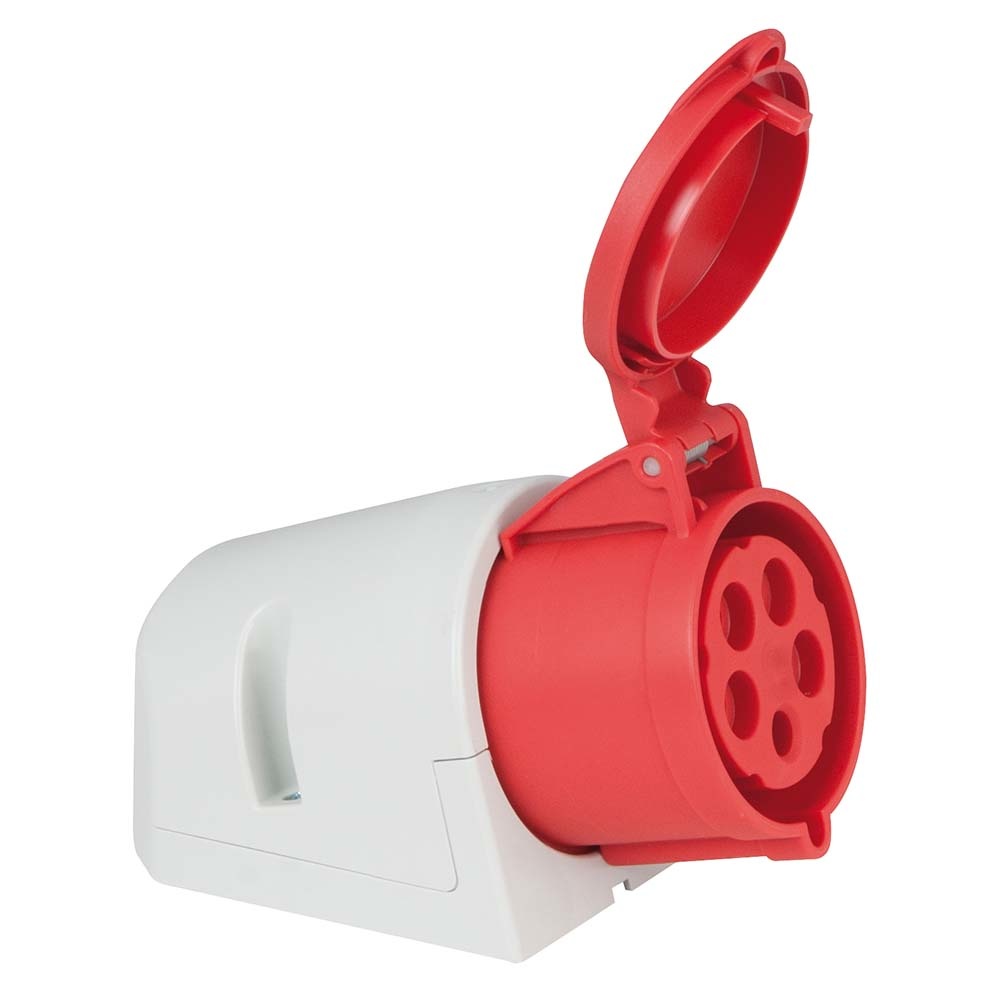 PCE CEE 32A 5-polige opbouw socket female afbeelding