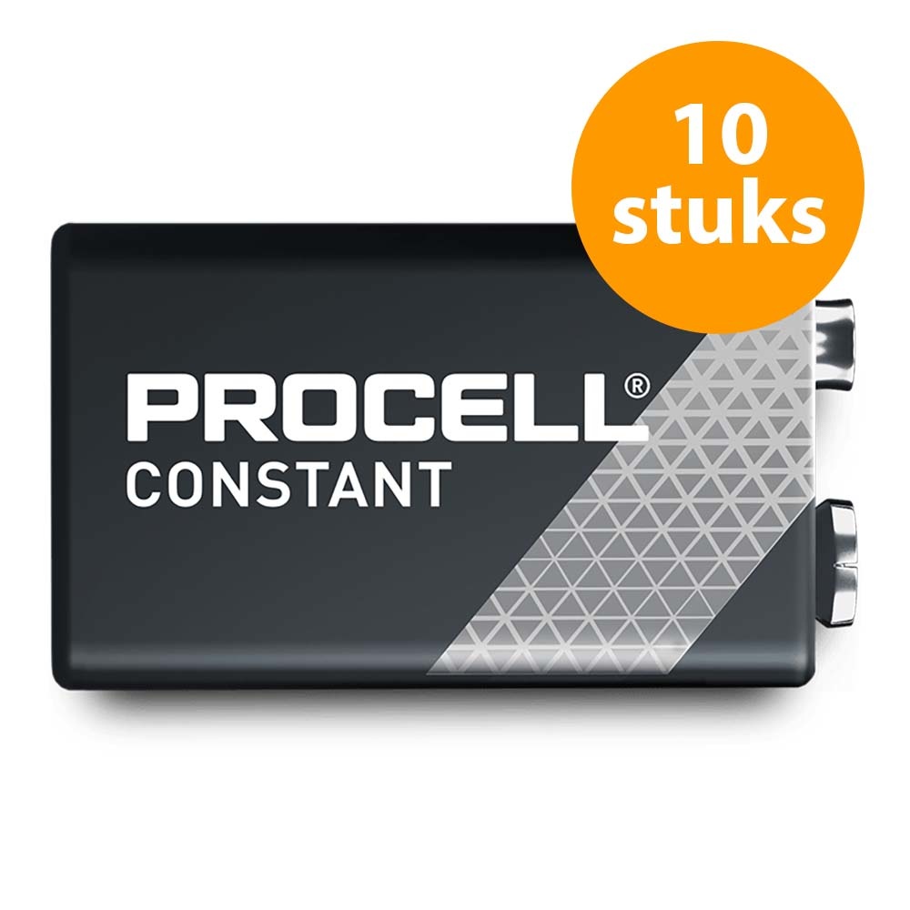 Duracell Procell Alkaline Constant 9V Batterij (10 stuks) afbeelding