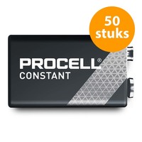 Duracell Procell Alkaline Constant 9V Batterij (50 stuks) Procell Alkaline Constant 9V Batterij (50 stuks)