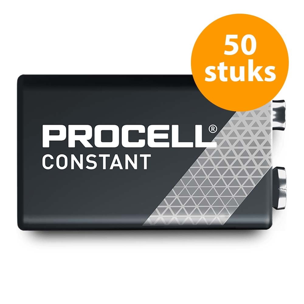 Duracell Procell Alkaline Constant 9V Batterij (50 stuks) afbeelding