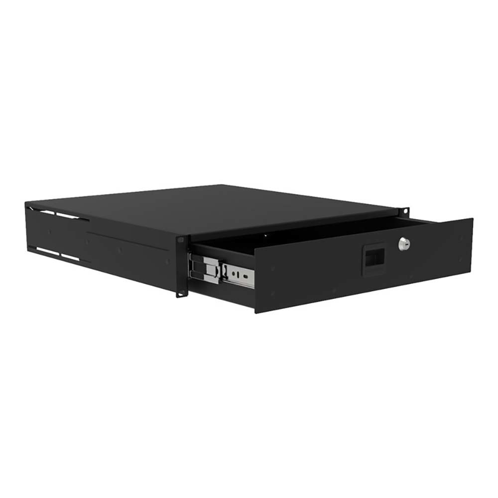 Penn Elcom R2293-18-2UK racklade met slot 2HE 485mm diep afbeelding