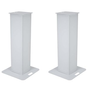 Eurolite 2x Stage Stand 100cm met covers en tas wit