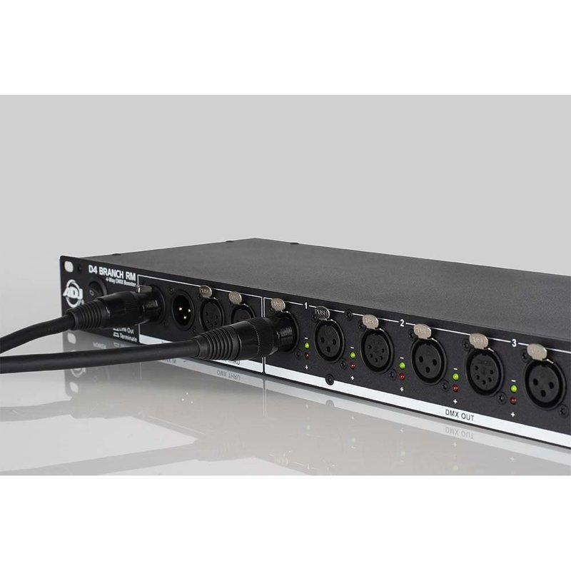 D4 Branch RM 4-weg DMX-splitter & booster 3p & 5p