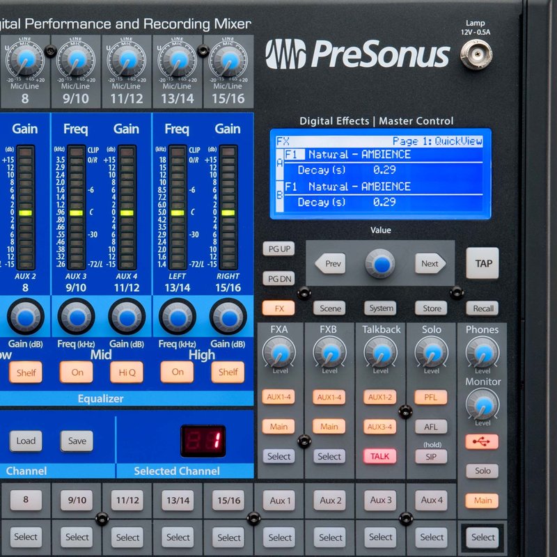 PreSonus StudioLive 16.0.2 USB digitale mixer met 18x16 USB audio interface StudioLive 16.0.2 USB digitale mixer met 18x16 USB audio interface