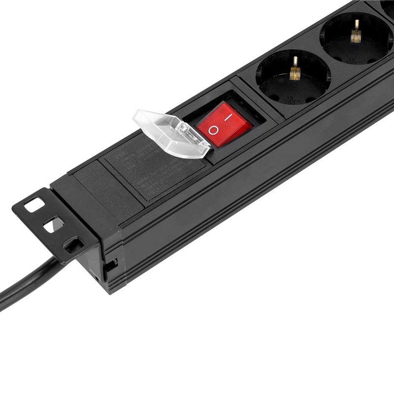 87471 X7 19 inch 7-weg stroomverdeler met schakelaar