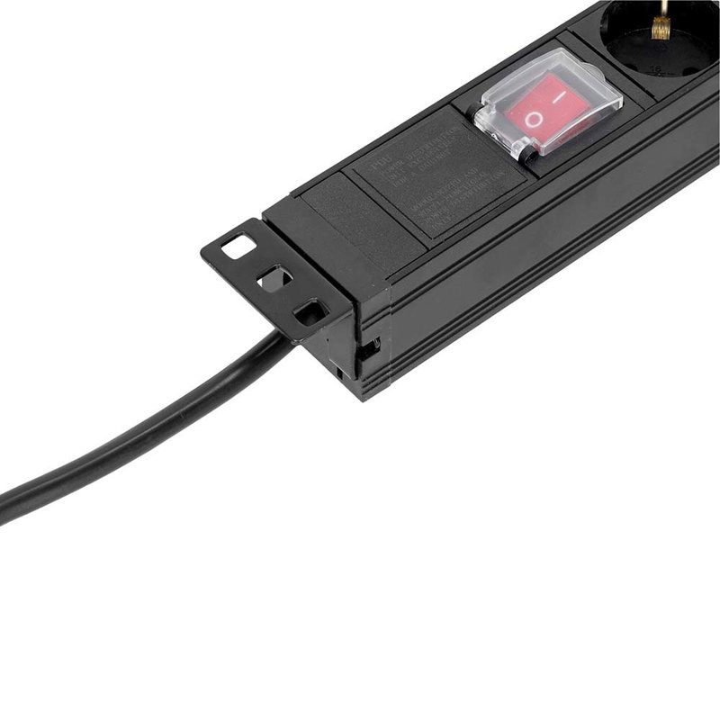 87471 X7 19 inch 7-weg stroomverdeler met schakelaar