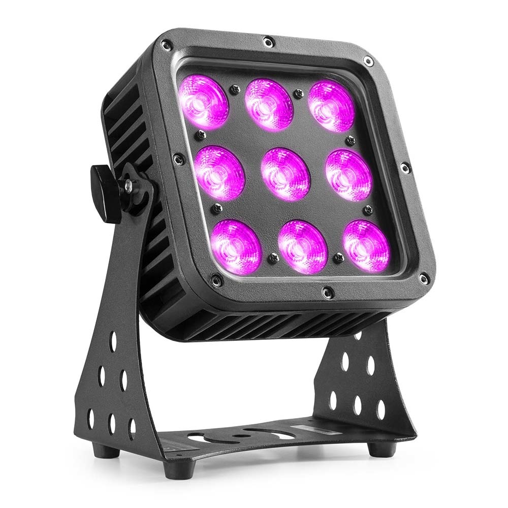 BeamZ StarColor72 LED floodlight voor buiten 9x 8W RGBW IP65 afbeelding