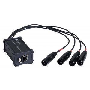 Hilec BOXRJ4XM3 breakout box van rj45 naar DMX of audio signaal MALE