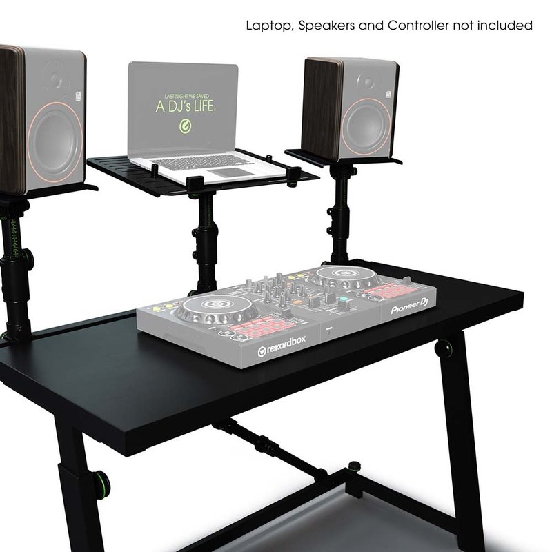 Gravity FDJT 01 dj- & studiomeubel met speaker & laptop trays FDJT 01 dj- & studiomeubel met speaker & laptop trays