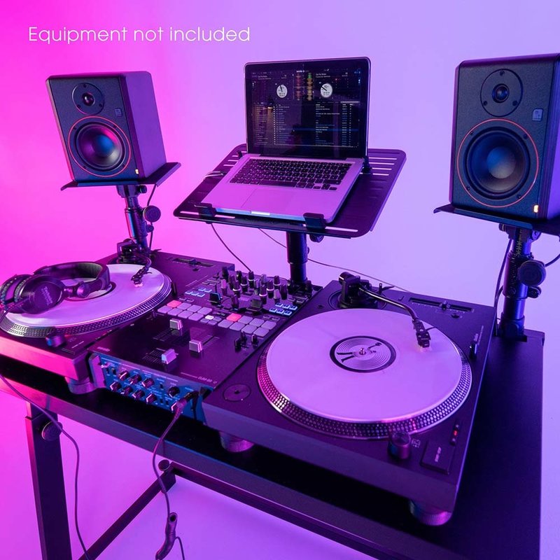 Gravity FDJT 01 dj- & studiomeubel met speaker & laptop trays FDJT 01 dj- & studiomeubel met speaker & laptop trays
