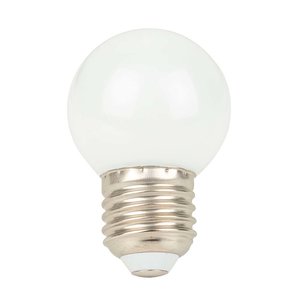 Showgear G45 E27 kunststof led-lamp voor prikkabel 1W warm wit