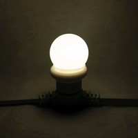 Showgear G45 E27 kunststof led-lamp voor prikkabel 1W warm wit G45 E27 kunststof led-lamp voor prikkabel 1W warm wit