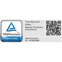 Compact halfcoupler 50mm zwart 75kg