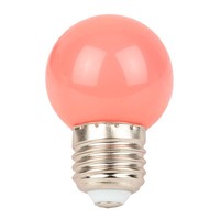 Showgear G45 E27 kunststof led-lamp voor prikkabel 1W roze G45 E27 kunststof led-lamp voor prikkabel 1W roze