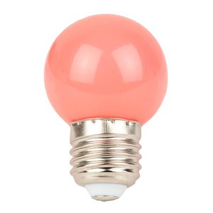 Showgear G45 E27 kunststof led-lamp voor prikkabel 1W roze