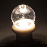 Showgear G45 E27 dimbare kunststof led-lamp voor prikkabel 2W NW transparant G45 E27 dimbare kunststof led-lamp voor prikkabel 2W NW transparant