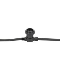 Showgear E27 prikkabel voor buiten 50cm tussenruimte 10m zwart E27 prikkabel voor buiten 50cm tussenruimte 10m zwart