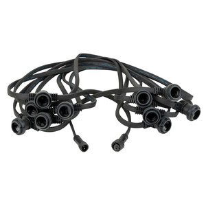Showgear E27 prikkabel voor buiten 50cm tussenruimte 50m zwart Showgear E27 prikkabel voor buiten 50cm tussenruimte 50m zwart