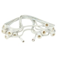 Showgear E27 prikkabel voor buiten 100cm tussenruimte 20m wit E27 prikkabel voor buiten 100cm tussenruimte 20m wit