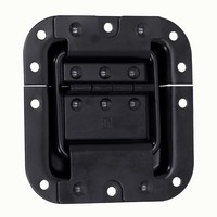 27095 BLK medium inbouw stopscharnier zwart