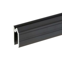 6102 BLK Aluminium omkeer sluitprofiel 7mm zwart